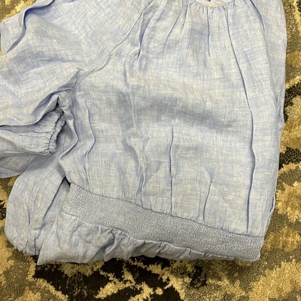 J.Crew Palermo smocked-waist mini dress in linen - Picture 7 of 7